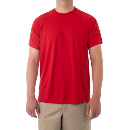 First Tactical PERFORMANCE TRAINING T-SHIRT SHORT SLEEVE, 100% Polyester, Pullover, 0 Pocket(s), Red, M 112503