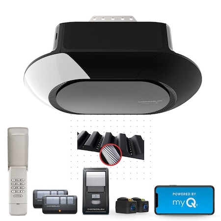 Chamberlain Smart Enabled .75 HP Belt Drive WiFi Compatible Smart-Enabled Garage Door Opener B4603TMC