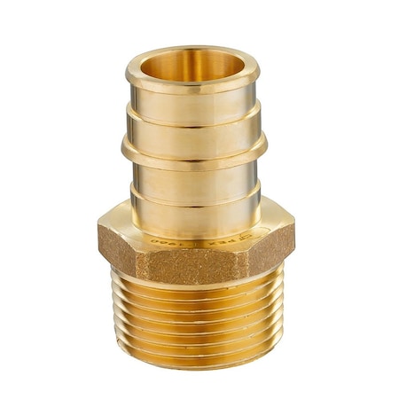 Thrifco Plumbing 1/2" x 3/4" Brass Male Adapter F1960 x MPT Lead Free - (PEX A) 7920184