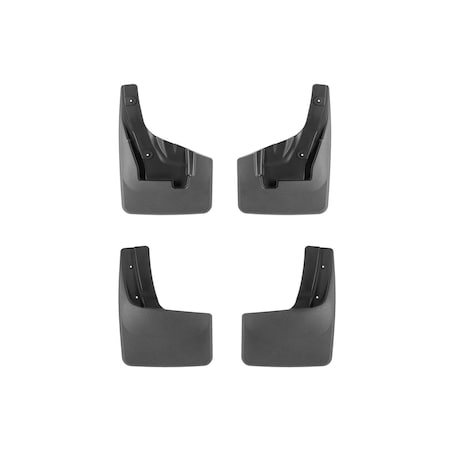 Weathertech Black, No Drill MudFlaps 110175-120167