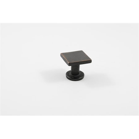 Residential Essentials Square Cabinet Knob- Venetian Bronze 10320VB