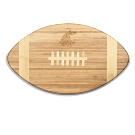 Picnic Time Family Of Brands NCAA Washington State Cougars Touchdown! Football Cheese Board - Novelty Charcuterie Board 896-00-505-633-0