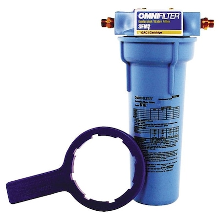 Pentair Pentair OMNIFilter USM2-S-S18 Filtration System, 3/8 in Water Inlet, 1-Stage USM2-S-S18