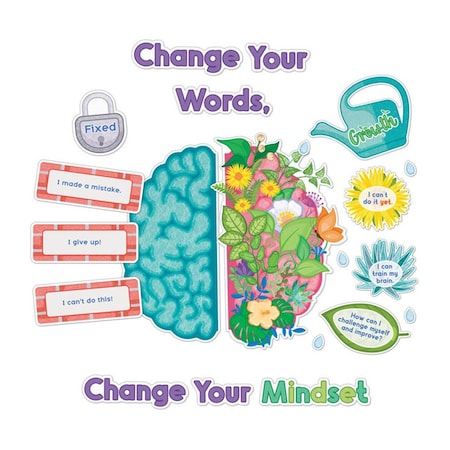Carson Dellosa Bloom with a Growth Mindset Bulletin Board Set CD-110575