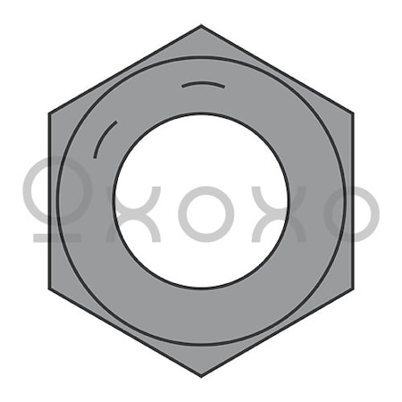 Oxoxo 1 1/2-6 Coarse Thread Finished Hex Nut Grade 8 Plain, 40PK 512044
