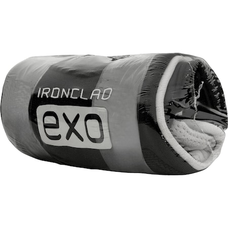 Ironclad Performance Wear Hook-and-Loop Cuff, Full Finger, Black/ White, 1 PR EXMPLW-V-02-S