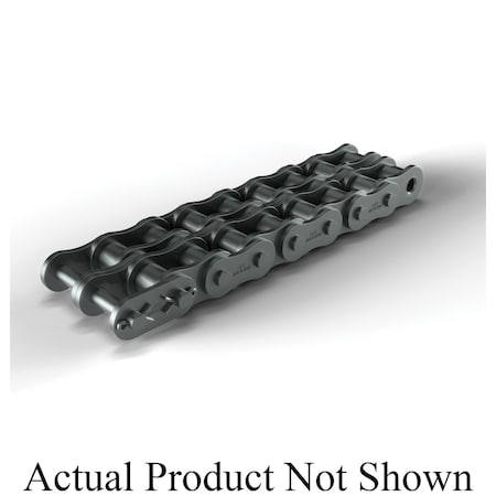 Hkk Chain Riveted Standard Roller chain, 10 ft OAL, 1 P, 5/8 Dia x 5/8 in W Roller, Alloy Steel RC080R2A