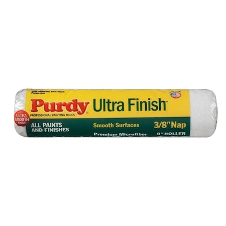 Purdy Roller Cover, 3/8 in Thick Nap, 9 in L, Microfiber Cloth Cover 140678092