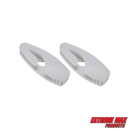 Extreme Max 3005.5036 BoatTector Sailboat Fender Hangers, Value 2-Pack - White 3005.5036