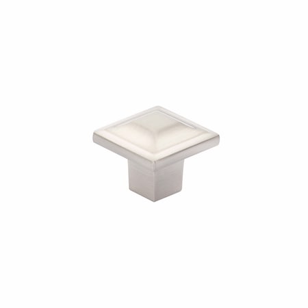 Schaub 1-1/4in Menlo Park Square Cabinet Knob Brushed Nickel Finish 530-BN