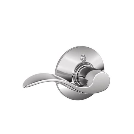 Schlage Residential Right Hand Accent Lever Interior Active Trim with 12326 Latch and 10269 Strikes Bright Chrome F59ACC625RH