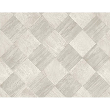 A-Street Prints Thriller Light Grey Wood Tile Wallpaper 2988-70808