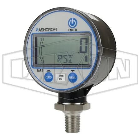 Dixon General Purpose Digital Gauge, 0 to 300 psi Pressure, +/-0.5% Terminal Point Accuracy, 5-Digit LCD D DG300
