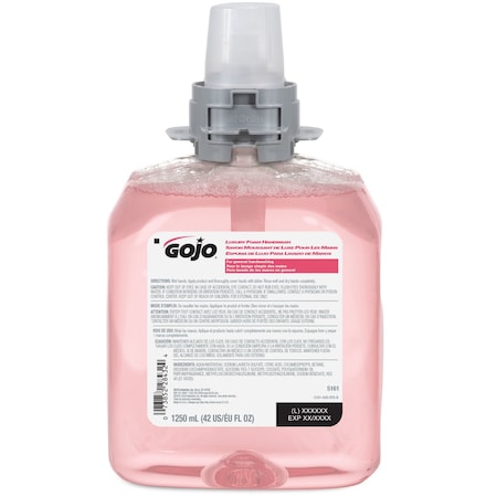 Gojo Hand Soap, Foam, FMX-12 Cartridge, 1,250 ml, Cranberry Fragrance, Pink, PK4 5161-04