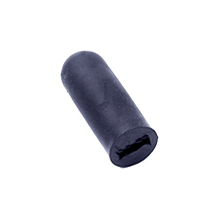 Invacare Hme Rubber Tip For Invacare, Fit 9/16" X 7/64" Flat Hdl, Blk, 2"L, PK10 107966