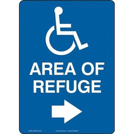 Accuform ADA Accessible Sign, 14 in x 10 in MFEX545VP