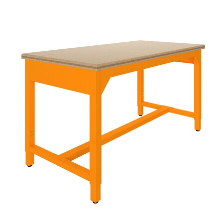 Diversified Spaces Lab Workbench, Top 72"x36", Carrot Frame AMS72367T