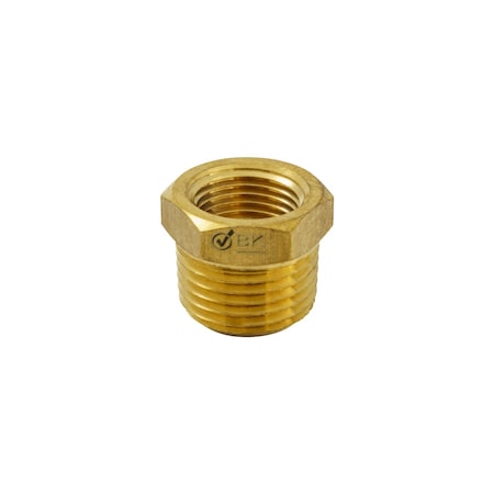 Proline Series Brass 1/2-in MIP x 3/8-in FIP Hex Bushing BF-828NLB