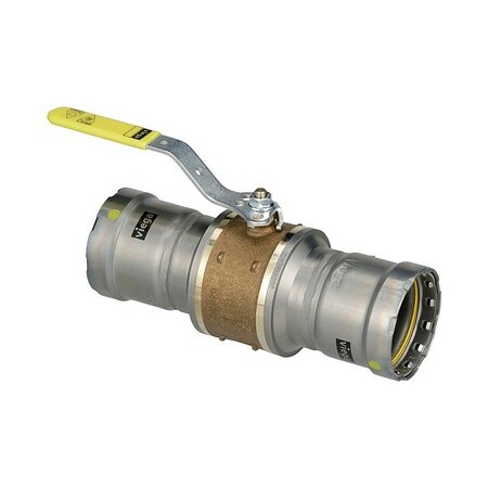 Viega Manual Two-Way Ball Valve, 8.7 in L 30625