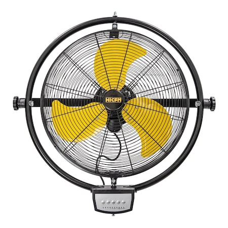 Edendirect Wall Mount Fan, 20 in Blade Dia, 3 Speeds Speeds, 120, 29 in W IR-FAN7503