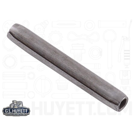 Huyett Coiled Spring Pin, Standard Duty, 420 Stainless Steel, 0.100 in Dia x 0.375 in Length SPCSP-052-0375