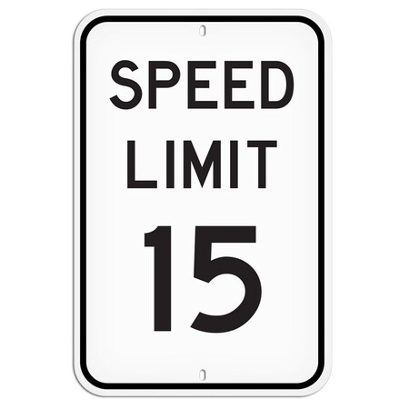 Primeguard Speed Limit 15, 12'' x 18'' PSS1019R