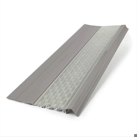 Waterlock Micromesh Flat Aluminum/SS Gutter Guard, Terratone, 100ft WM-FLT-100-TRT