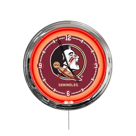 Holland Bar Stool Florida State Head 16 LED Wall Clock ClkL16