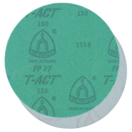 Klingspor 6" No-Hole Hook and Loop Sanding Disc 80 Grit, 100PK 077FPK080W-15000