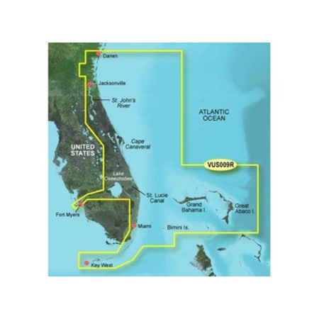 Garmin BlueChart g3 Vision HD, VUS009R, Jacksonville, Key West, microSD /SD 010-C0710-00