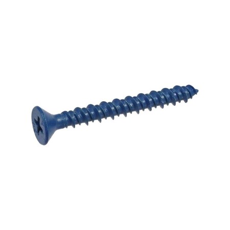 Hillman Concrete Screw Anchor Tapper 1/4in D Steel Flat Head, 100PK 375310