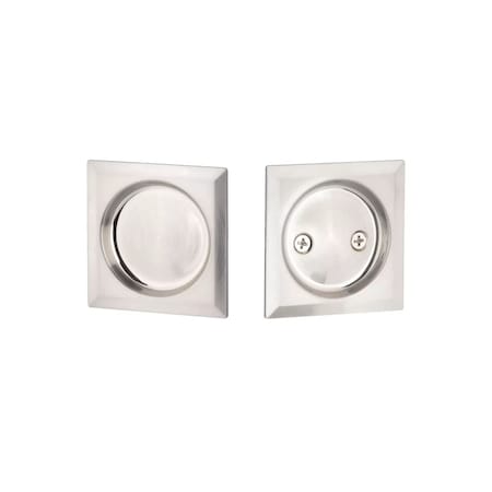 Emtek Pocket Door Locks Passage Satin Nickel EETPDSQU62SN
