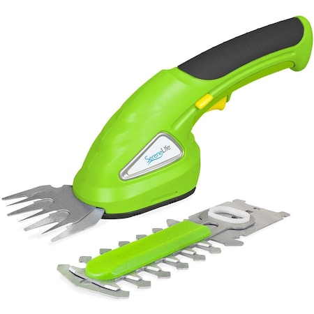 Pyle SereneLife Cordless Handheld Grass Cutter Shears, Portable Lightweight Electric Hedge Trimmer, Hand PSLHTM25