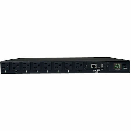 Eaton Tripp Lite Series 1.9kW Single-Phase Switched Automatic Transfer Switch PDU, 2 120V L5-20P / PDUMH20ATNET