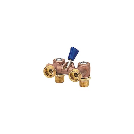 Mueller Industries Washing Machine Shut-Off Valve, Heavy-Duty, Brass VWMDUAF3