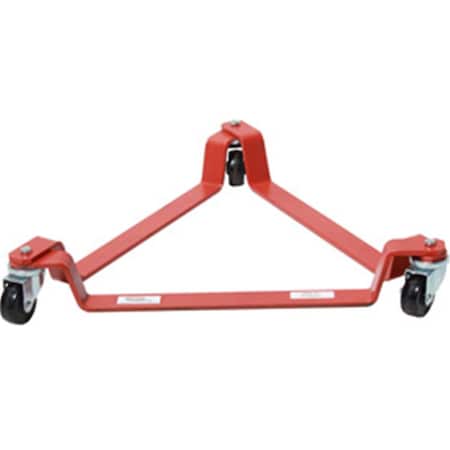 Modern Equipment 55 gal Triangular Drum Dolly Polyolefin Casters, Orange 988332