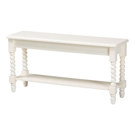 Baxton Studio Bayard Accent Bench with Bobbin Legs 267-14626-ZORO