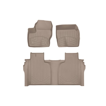 Weathertech Tan, Front and Rear FloorLiner HP 451436-1-2IM