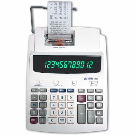Victor Printing Calculator, LED, AC Voltage 1226