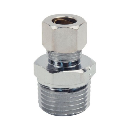 Pinpoint 0.37 in. Dia. Plumb Shop Brass Compression Adapter PI2185009