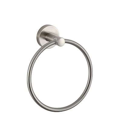 Paradise Bathworks Azure, Towel Ring, Satin Nickel 67028