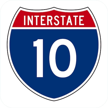 Lyle Interstate 10, 12x12, Engineer Grade, White G-2344-EG_12x12