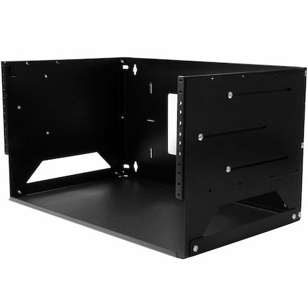 Startech.Com 4U Wall-Mount Server Rack with Built-in Shelf - Solid Steel - Adjustable Depth 12in to 18in WALLSHELF4U