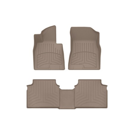 Weathertech Tan, Front and Rear FloorLiner HP 451598-1-2IM