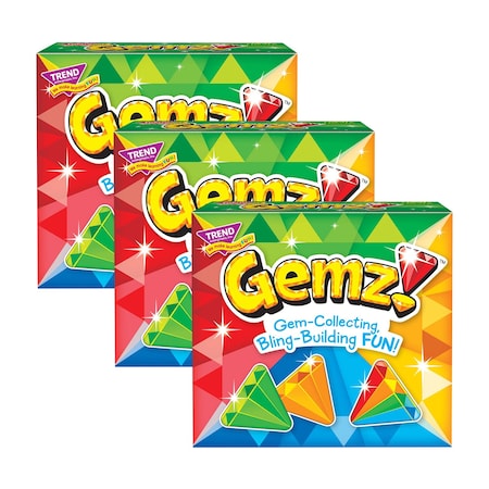 Trend Gemz! Three Corner Card Game, 3PK T20001