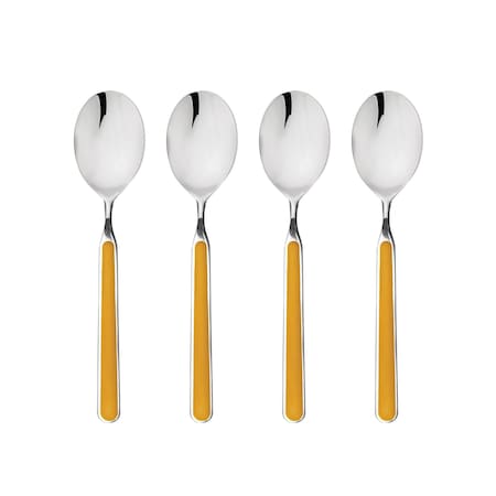 Mepra Fantasia American Coffee Spoon Set - 4 Pcs. - Mustard 10O744426
