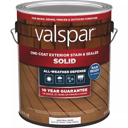 Valspar Solid Deck Stain Neutral Base 1 Gal. VL1028091-16