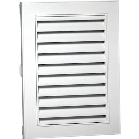 Duraflo Duraflo 626080-00 Gable Vent, 18-1/4 in L x 12-1/2 in W Rough Opening, Polypropylene, White 626080-00