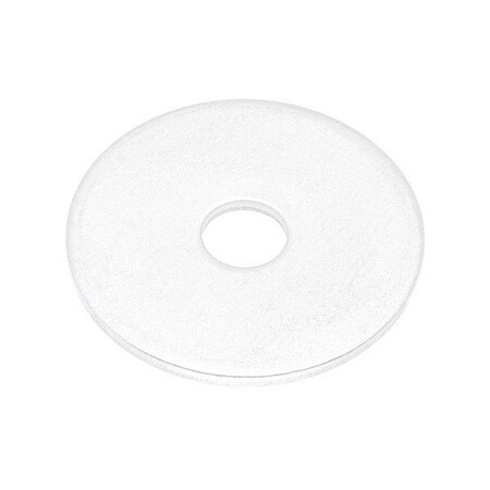 Zoro Select Flat Washer, For Screw Size 1/4 in , PTFE Not Applicable Finish, 10 PK WAS14EW1.125PTFE