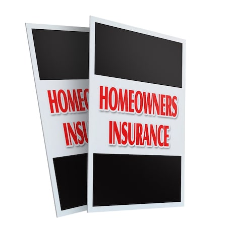 Signmission Homeowners Insurance, Plastic Signs Only 24 Inch x 36 Inch, Corrugated Plastic, 2PK CSB-2436-2PACK-Homeowners Insurance